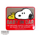 日本 SNOOPY 史努比 史露比 汽車用 BABY IN CAR 車上有嬰兒 立體車貼紙