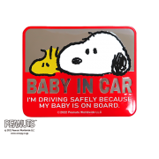 日本 SNOOPY 史努比 史露比 汽車用 BABY IN CAR 車上有嬰兒 立體車貼紙