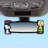 日本 MEIHO 汽車用SNOOPY 查理倒後鏡裝飾貼