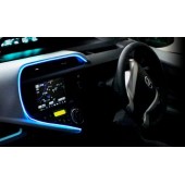 日本 MIRAREED 汽車用 12V 車內發光氣發光線表台邊藍光裝飾氣氛燈