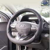 韓國製造 HYUNDAI MOBIS 汽車用黑色皮質軚環套軚盤套 ( 抗菌 )
