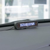 日本 NAPOLEX 汽車用12V 電壓表時鐘電子鐘顯示器
