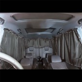 日本 NAPOLEX 汽車用 車中泊 車內窗簾布黑色 露營用 ( 7件裝 )