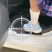 日本 PULLUCID 汽車用車門邊腳踏板透明保護貼防花貼