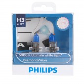 PHILIPS 汽車 車頭 大燈 霧燈 燈泡 12V 55W H3 5000K 白光 DIAMOND VISION