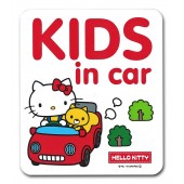 日本製 SANRIO 汽車用 HELLO KITTY 車身貼玻璃貼紙 BABY IN CAR