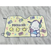 日本 SANRIO POCHACCO PC狗 汽車用車內擋風玻璃太陽擋隔熱擋
