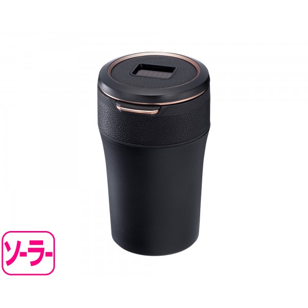 日本 SEIKO 汽車用車內太陽能LED白光銅色邊銅邊黑色煙灰缸杯型 日本 SEIKO 汽車用車內太陽能LED白光銅色邊銅邊黑色煙灰缸杯型