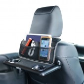 日本 SEIKO 汽車用椅背頭枕用多功能收納袋雜物袋網袋