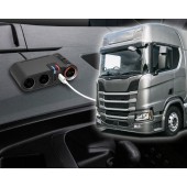 日本 SEIKO 汽車用24V轉12V 一拖三 點煙器分插 USB TYPE-C