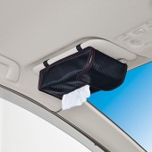 日本 SEIWA 汽車用太陽擋頭枕扶手椅背碳纖紋紙巾袋