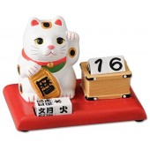 日本 招財貓 萬年曆 擺設 裝飾 骰仔