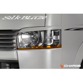 日本 SILKBLAZE 豐田 TOYOTA HIACE 200系 4型 車頭燈專用貼紙大燈貼紙 車燈貼紙 ( 橙色)