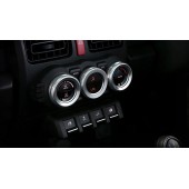 日本 SILKBLAZE SUZUKI JIMNY JB64 JB74 專用中控冷氣制圈制金屬套裝飾 ( 3個裝 ) 