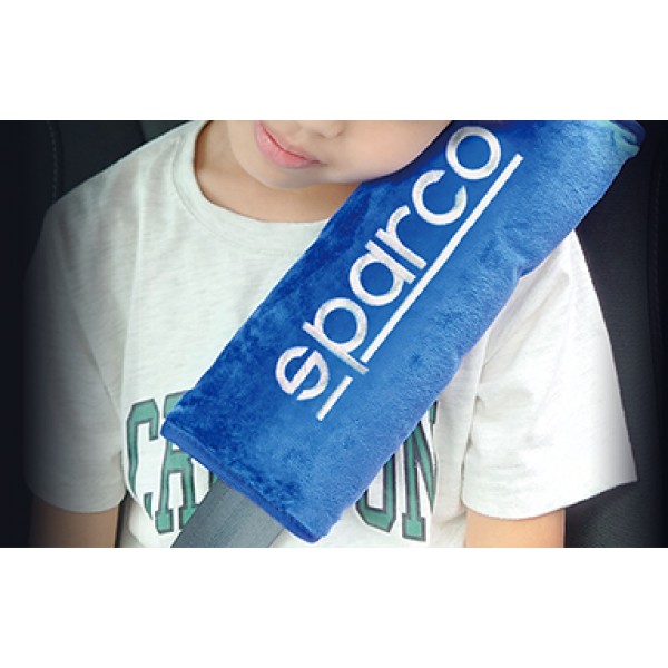 意大利 SPARCO 汽車用小童專用安全帶頸枕頭枕睡枕藍色 意大利 SPARCO 汽車用小童專用安全帶頸枕頭枕睡枕藍色