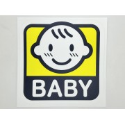 韓國製 BABY IN CAR 車上有嬰兒 貼紙 汽車貼紙 車身貼紙