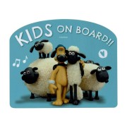 日本 汽車用 笑笑羊 KIDS ON BOARD 車上有小孩 貼紙