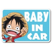日本製 ONE PIECE 海賊王 BABY IN CAR 路飛 LUFFY 車上有嬰兒 汽車貼紙