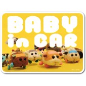 日本製 PUI PUI 天竺鼠車車 馬鈴薯 西羅摩 阿比 泰迪 巧克力 BABY IN CAR 車上有嬰兒 汽車貼紙