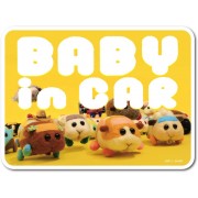 日本製 PUI PUI 天竺鼠車車 馬鈴薯 西羅摩 阿比 泰迪 巧克力 BABY IN CAR 車上有嬰兒 汽車貼紙