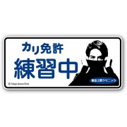 日本製 東京上野診所 汽車用車貼紙玻璃貼紙車身貼紙 新手駕駛 學車 練習中 P牌