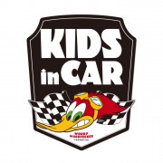 日本製 啄木鳥伍迪 WOODY WOODPECKER KIDS IN CAR 車上有小童 汽車貼紙 車身貼紙 玻璃貼紙