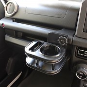 日本 TANIGUCHI SUZUKI JIMNY JB64 JB74 專用杯架手機座餐桌啞黑色