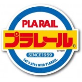 日本製 TOMY 日本鐵路 PLARAIL 新幹線 火車 LOGO 圓型 汽車貼紙