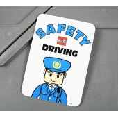 日本製 TOMICA LOGO SAFETY DRIVING 安全駕駛 日本警察汽車貼紙