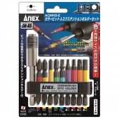 日本製 ANEX 職人 電批用 十字批 一字批 六角頭 金屬頭 配件 ( 10件裝 )