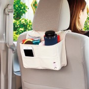 日本 YAC 汽車用 Merrily 頭枕椅背雜物袋收納袋