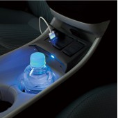 日本 YAC TOYOTA 豐田 PRIUS 50系 混能車專用分插一拖二點煙器USB充電器