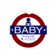 日本製 YAC 汽車用 BABY IN MY CAR 吸塑掛牌