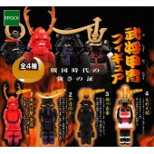 日本武士甲擺設 ( 4件裝 )  真田幸村  伊達政宗 徳川家康 毛利元就